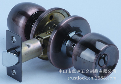 【供應(yīng)優(yōu)質(zhì)出口 中山小欖 紅古銅色 不銹鋼球形 浴室鎖】價格,廠家,圖片,其他鎖具,中山市卓達五金制品-